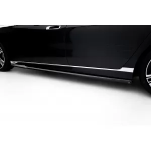 Maxton Design version 2 spoiler set suitable for side skirts, front, rear bumper and trunk of BMW 7 G70 2022-2026, Gloss Black-image-6348590