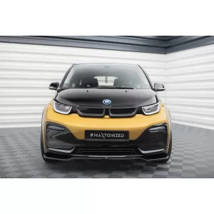 Maxton Design spoiler set suitable for side skirts, front, rear bumper and trunk of BMW i3 S 2017-2022, Gloss Black-image-6348604
