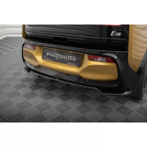 Maxton Design spoiler set suitable for side skirts, front, rear bumper and trunk of BMW i3 S 2017-2022, Gloss Black-image-6348609