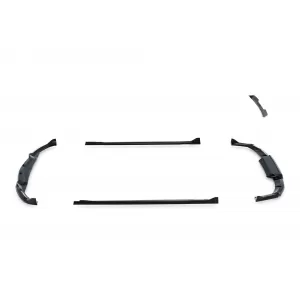 Maxton Design spoiler set suitable for side skirts, front, rear bumper and trunk of BMW iX M-Pack i20 2021-2025, Gloss Black-image-6348615