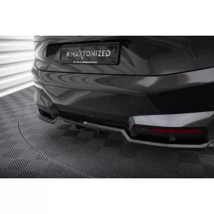 Maxton Design spoiler set suitable for side skirts, front, rear bumper and trunk of BMW iX M-Pack i20 2021-2025, Gloss Black-image-6348626