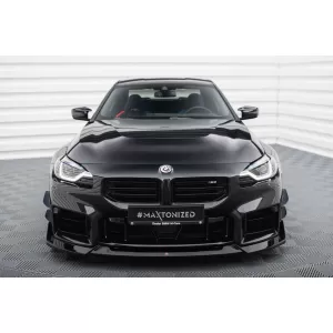 Maxton Design Spoilerset geeignet für Seitenschweller, Front-, Heckstoßstange und Kofferraum des BMW M2 G87 nach 2023, Glänzend Schwarz-image-6348633
