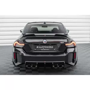 Maxton Design Spoilerset geeignet für Seitenschweller, Front-, Heckstoßstange und Kofferraum des BMW M2 G87 nach 2023, Glänzend Schwarz-image-6348636