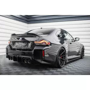 Maxton Design Spoilerset geeignet für Seitenschweller, Front-, Heckstoßstange und Kofferraum des BMW M2 G87 nach 2023, Glänzend Schwarz-image-6348637