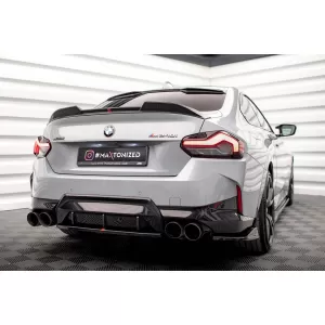 Maxton Design Spoilerset geeignet für Seitenschweller, Front-, Heckstoßstange und Kofferraum des BMW M2 G87 nach 2023, Glänzend Schwarz-image-6348638