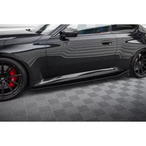 Maxton Design Spoilerset geeignet für Seitenschweller, Front-, Heckstoßstange und Kofferraum des BMW M2 G87 nach 2023, Glänzend Schwarz-image-6348646