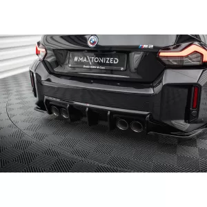 Maxton Design Spoilerset geeignet für Seitenschweller, Front-, Heckstoßstange und Kofferraum des BMW M2 G87 nach 2023, Glänzend Schwarz-image-6348648