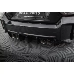 Maxton Design Spoilerset geeignet für Seitenschweller, Front-, Heckstoßstange und Kofferraum des BMW M2 G87 nach 2023, Glänzend Schwarz-image-6348649