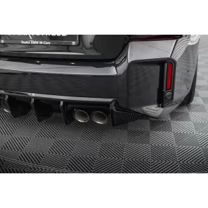 Maxton Design Spoilerset geeignet für Seitenschweller, Front-, Heckstoßstange und Kofferraum des BMW M2 G87 nach 2023, Glänzend Schwarz-image-6348650