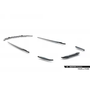 Maxton Design Spoilerset geeignet für Seitenschweller, Front-, Heckstoßstange und Kofferraum des BMW M8 Gran Coupe F93 2019-2022, Glänzend Schwarz-image-6348685