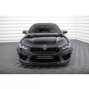Maxton Design Spoilerset geeignet für Seitenschweller, Front-, Heckstoßstange und Kofferraum des BMW M8 Gran Coupe F93 2019-2022, Glänzend Schwarz-image-6348687