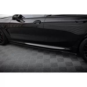 Maxton Design Spoilerset geeignet für Seitenschweller, Front-, Heckstoßstange und Kofferraum des BMW M8 Gran Coupe F93 2019-2022, Glänzend Schwarz-image-6348691