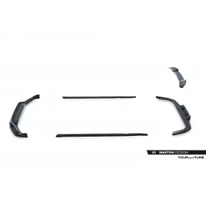 Maxton Design Spoilerset geeignet für Seitenschweller, Front-, Heckstoßstange und Kofferraum des BMW X1 M-Pack U11 nach 2022, Glänzend Schwarz-image-6348697
