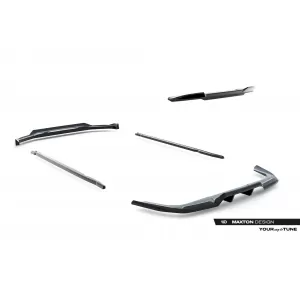 Maxton Design Spoilerset geeignet für Seitenschweller, Front-, Heckstoßstange und Kofferraum des BMW X1 M-Pack U11 nach 2022, Glänzend Schwarz-image-6348699