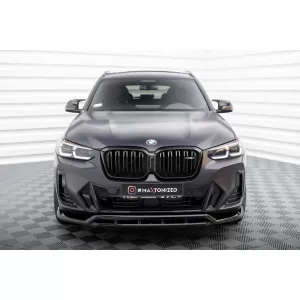 Maxton Design Spoilerset geeignet für Seitenschweller, Front-, Heckstoßstange und Kofferraum des BMW X3 M F97 2021-2024, Glänzend Schwarz-image-6348737