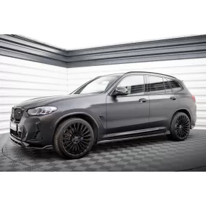 Maxton Design Spoilerset geeignet für Seitenschweller, Front-, Heckstoßstange und Kofferraum des BMW X3 M F97 2021-2024, Glänzend Schwarz-image-6348739