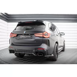Maxton Design Spoilerset geeignet für Seitenschweller, Front-, Heckstoßstange und Kofferraum des BMW X3 M F97 2021-2024, Glänzend Schwarz-image-6348741