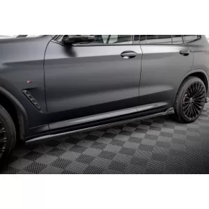 Maxton Design Spoilerset geeignet für Seitenschweller, Front-, Heckstoßstange und Kofferraum des BMW X3 M F97 2021-2024, Glänzend Schwarz-image-6348743