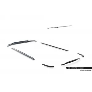 Maxton Design Spoilerset geeignet für Seitenschweller, Front-, Heckstoßstange und Kofferraum des BMW X3 M40d/M40i G01 2018-2021, Glänzend Schwarz-image-6348754