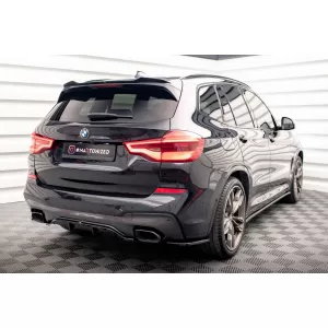 Maxton Design Spoilerset geeignet für Seitenschweller, Front-, Heckstoßstange und Kofferraum des BMW X3 M40d/M40i G01 2018-2021, Glänzend Schwarz-image-6348759