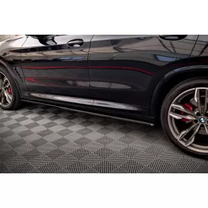 Maxton Design Spoilerset geeignet für Seitenschweller, Front-, Heckstoßstange und Kofferraum des BMW X3 M40d/M40i G01 2018-2021, Glänzend Schwarz-image-6348764