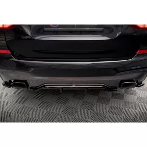 Maxton Design Spoilerset geeignet für Seitenschweller, Front-, Heckstoßstange und Kofferraum des BMW X3 M40d/M40i G01 2018-2021, Glänzend Schwarz-image-6348765