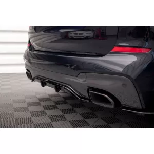 Maxton Design Spoilerset geeignet für Seitenschweller, Front-, Heckstoßstange und Kofferraum des BMW X3 M40d/M40i G01 2018-2021, Glänzend Schwarz-image-6348767