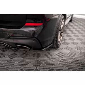 Maxton Design Spoilerset geeignet für Seitenschweller, Front-, Heckstoßstange und Kofferraum des BMW X3 M40d/M40i G01 2018-2021, Glänzend Schwarz-image-6348769