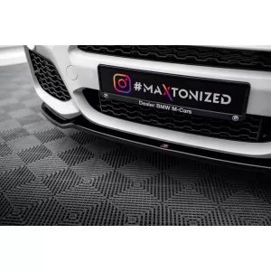 Maxton Design spoiler set suitable for side skirts, front, rear bumper and trunk of BMW X3 M-Pack F25 2014-2017, Gloss Black