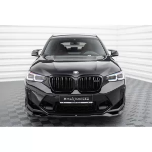 Maxton Design Spoilerset geeignet für Seitenschweller, Front-, Heckstoßstange und Kofferraum des BMW X3 M F97 2021-2024, Glänzend Schwarz-image-6348788