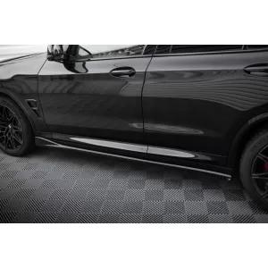 Maxton Design Spoilerset geeignet für Seitenschweller, Front-, Heckstoßstange und Kofferraum des BMW X3 M F97 2021-2024, Glänzend Schwarz-image-6348792