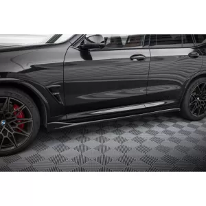 Maxton Design Spoilerset geeignet für Seitenschweller, Front-, Heckstoßstange und Kofferraum des BMW X3 M F97 2021-2024, Glänzend Schwarz-image-6348793