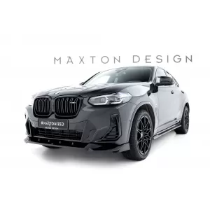 Maxton Design spoiler set suitable for side skirts, front, rear bumper and trunk of BMW X4 M-Pack G02 after 2021, Gloss Black-image-6348812