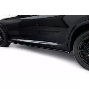 Maxton Design spoiler set suitable for side skirts, front, rear bumper and trunk of BMW X4 M-Pack G02 after 2021, Gloss Black-image-6348817