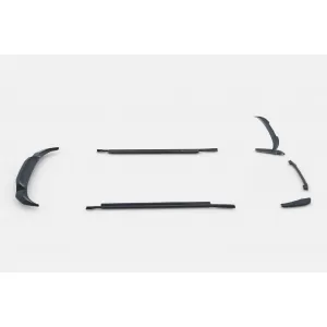 Maxton Design spoiler set suitable for side skirts, front, rear bumper and trunk of BMW X4 M-Pack G02 2018-2021, Gloss Black-image-6348831