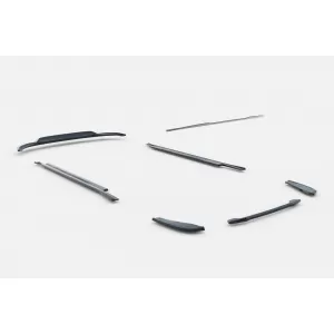 Maxton Design spoiler set suitable for side skirts, front, rear bumper and trunk of BMW X4 M-Pack G02 2018-2021, Gloss Black-image-6348833