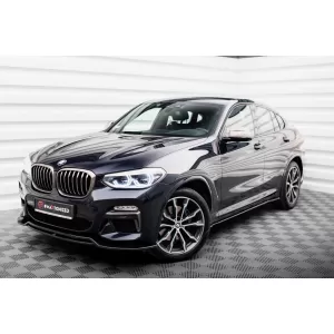 Maxton Design spoiler set suitable for side skirts, front, rear bumper and trunk of BMW X4 M-Pack G02 2018-2021, Gloss Black-image-6348835