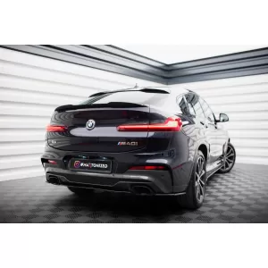 Maxton Design spoiler set suitable for side skirts, front, rear bumper and trunk of BMW X4 M-Pack G02 2018-2021, Gloss Black-image-6348837