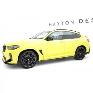 Maxton Design spoiler set suitable for side skirts, front, rear bumper and trunk of BMW X4M F98 after 2021, Gloss Black-image-6348858