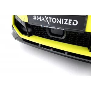 Maxton Design spoiler set suitable for side skirts, front, rear bumper and trunk of BMW X4M F98 after 2021, Gloss Black-image-6348864