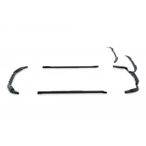 Maxton Design spoiler set suitable for side skirts, front, rear bumper and trunk of BMW X4 M F98 2019-2021, Gloss Black-image-6348874