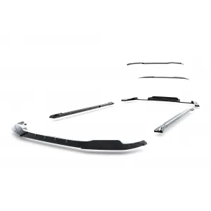 Maxton Design spoiler set suitable for side skirts, front, rear bumper and trunk of BMW X4 M F98 2019-2021, Gloss Black-image-6348875