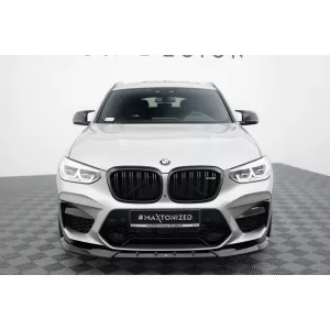 Maxton Design spoiler set suitable for side skirts, front, rear bumper and trunk of BMW X4 M F98 2019-2021, Gloss Black-image-6348877