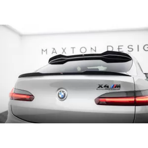 Maxton Design spoiler set suitable for side skirts, front, rear bumper and trunk of BMW X4 M F98 2019-2021, Gloss Black-image-6348882