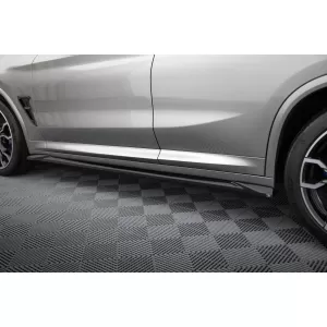 Maxton Design spoiler set suitable for side skirts, front, rear bumper and trunk of BMW X4 M F98 2019-2021, Gloss Black-image-6348887