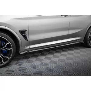 Maxton Design spoiler set suitable for side skirts, front, rear bumper and trunk of BMW X4 M F98 2019-2021, Gloss Black-image-6348888