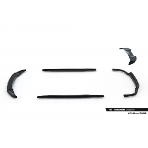 Maxton Design version 1 spoiler set suitable for side skirts, front, rear bumper and trunk of BMW X5 M-Pack G05 after 2023, Gloss Black-image-6348914