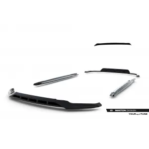 Maxton Design version 1 spoiler set suitable for side skirts, front, rear bumper and trunk of BMW X5 M-Pack G05 after 2023, Gloss Black-image-6348916