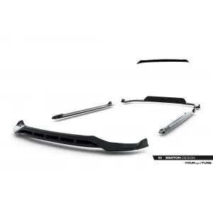 Maxton Design spoiler set suitable for side skirts, front, rear bumper and trunk of BMW X5 M-Pack G05 2018-2023, Gloss Black-image-6348939