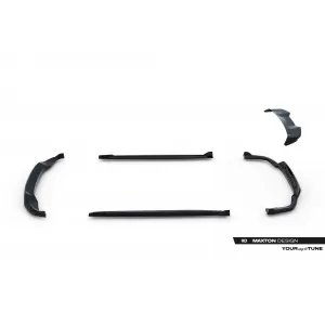 Maxton Design spoiler set suitable for side skirts, front, rear bumper and trunk of BMW X5 M-Pack G05 2018-2023, Gloss Black-image-6348940